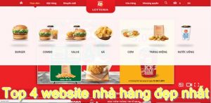 Top 4 website nhà hàng đẹp nhất