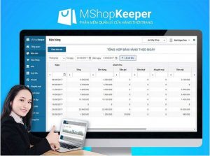 Phần mềm quản lý bán hàng MShopKeeper.