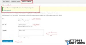 Sử dụng thông tin để cấu hình WP SMTP WordPress