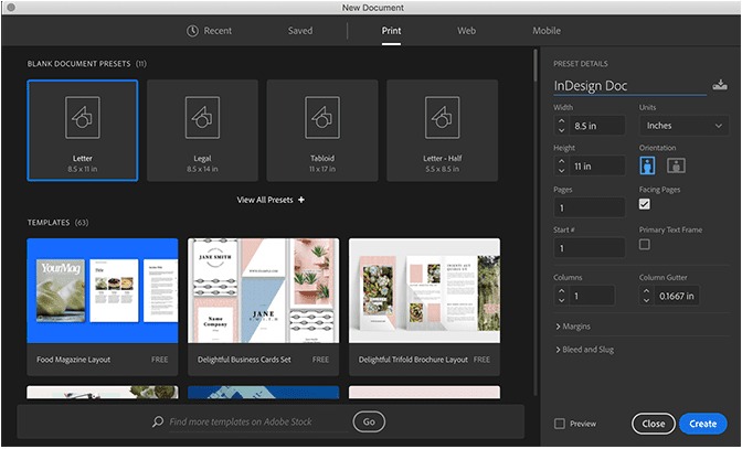 Adobe InDesign CC 2019 hỗ trợ người dùng xem trước file 