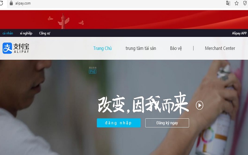 tài khoản alipay doanh nghiệp