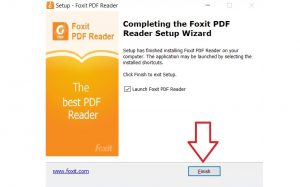 chọn Finish để kết thúc cài đặt