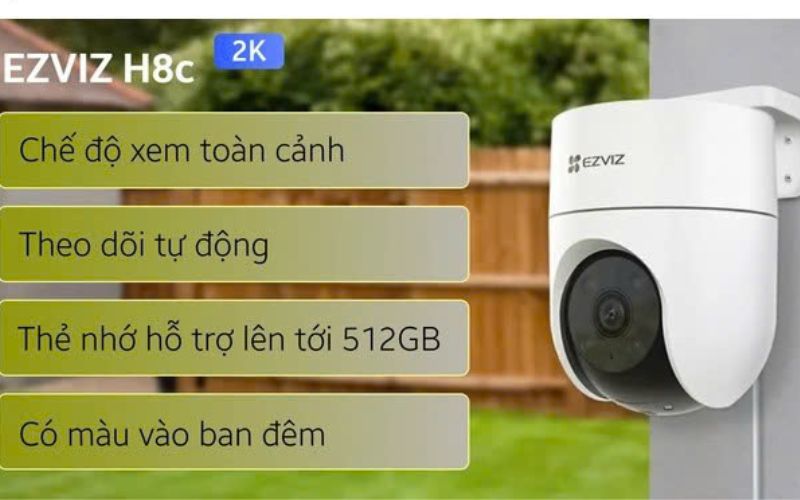 Camera IP WiFi EZVIZ H8c 2K