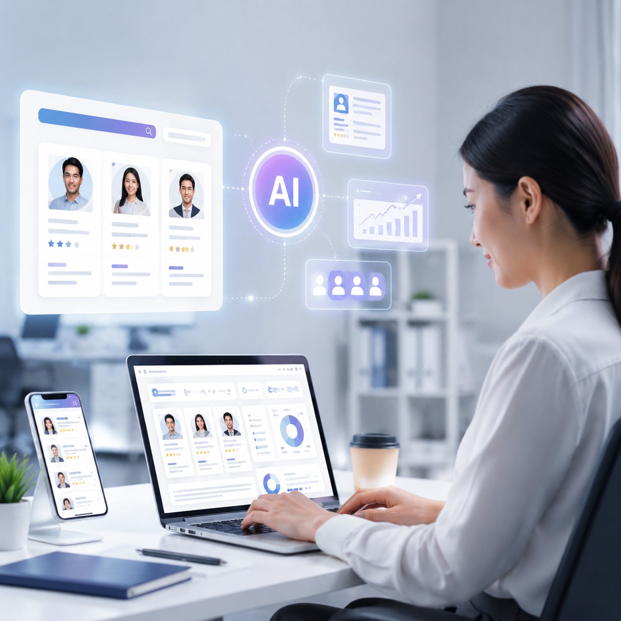 Ứng dụng AI cho phòng nhân sự: Tự động hóa tuyển dụng và đánh giá hiệu suất Ứng dụng AI cho phòng nhân sự: Tự động hóa tuyển dụng và đánh giá hiệu suất